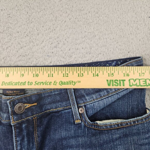 Levi’s Perfect Waist 525 Boot Cut Jeans Women's Sz 16 Mid Rise Dark Wash Stretch - Picture 3 of 12